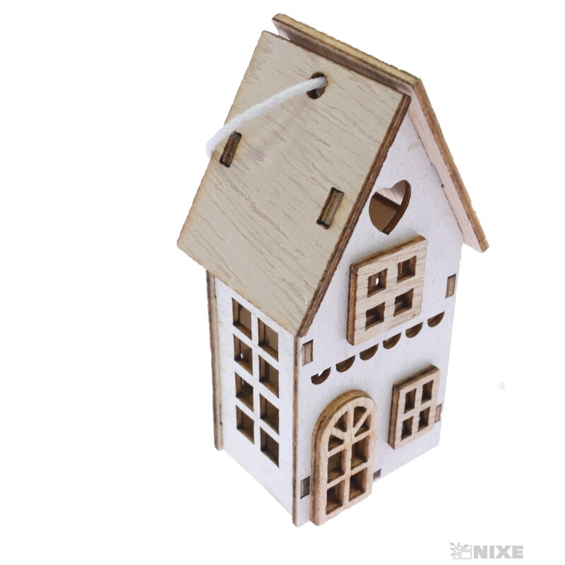 ZÁVĚS DOMEČEK 7,5cm 3ks*MIX BAREV