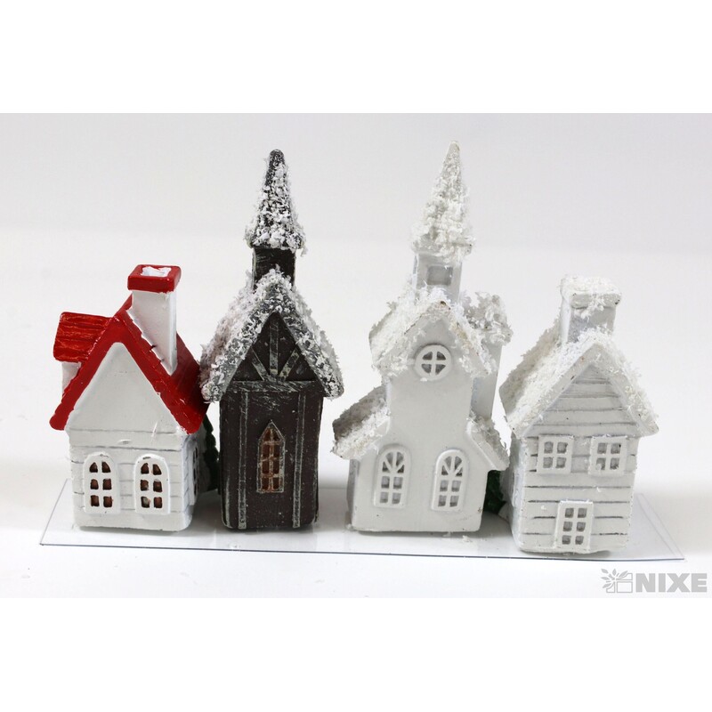 DOMEČEK NALEP. 4,5-7cm 4ks*