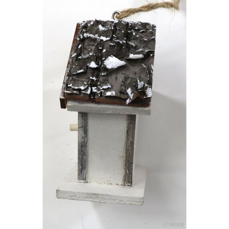 ZÁVĚS BUDKA 9cm 6ks*BÍLÁ