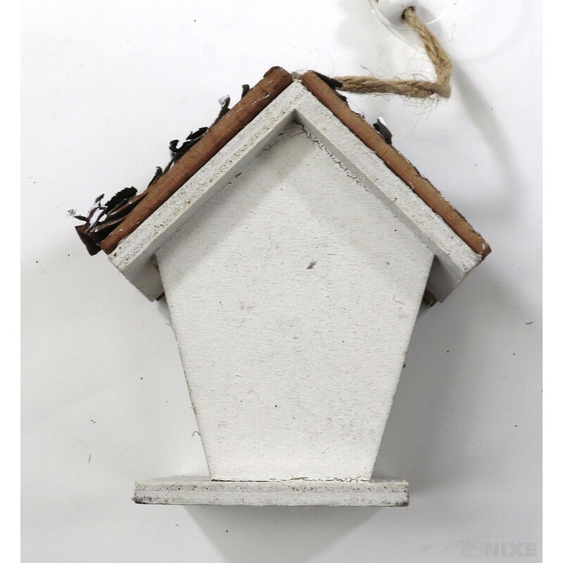 ZÁVĚS BUDKA 9cm 6ks*BÍLÁ