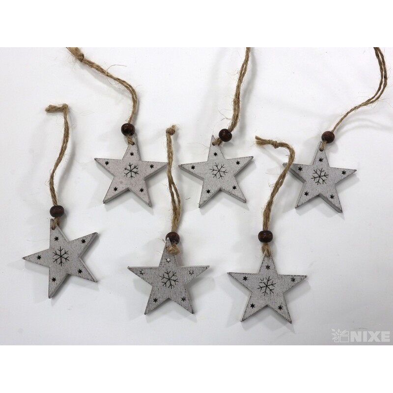 ZÁVĚS VÁNOCE MIX 5cm 6ks*