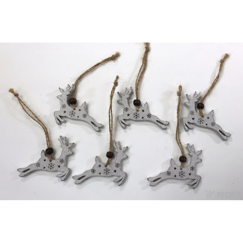 ZÁVĚS VÁNOCE MIX 5cm 6ks*