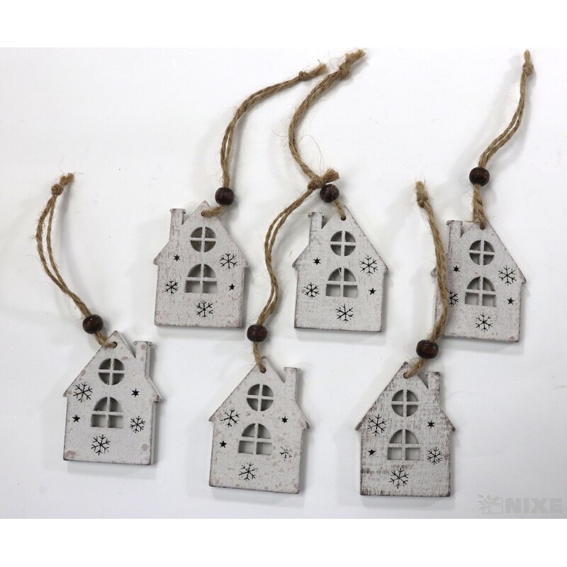 ZÁVĚS VÁNOCE MIX 5cm 6ks*