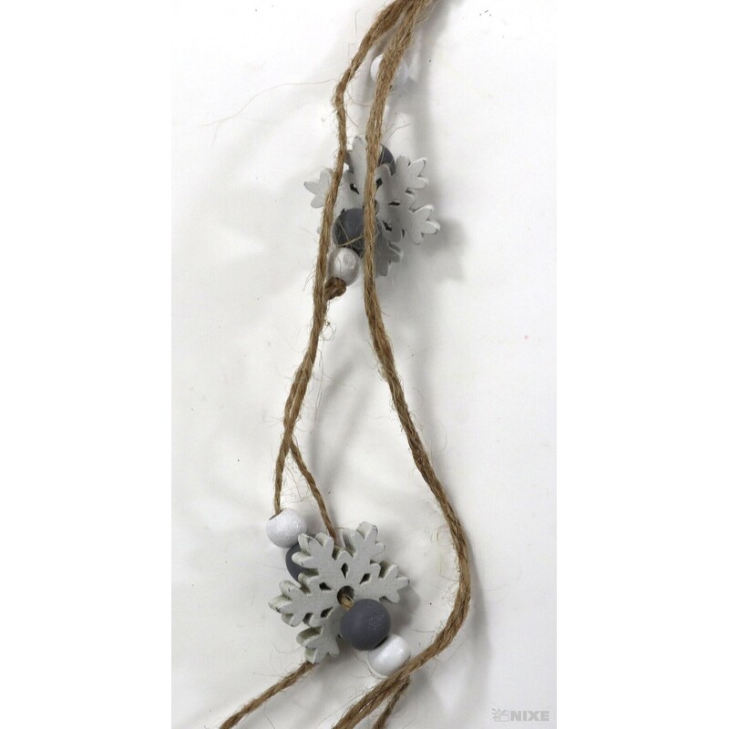 ZÁVĚS SNĚHULÁK 14cm*BÍLÁ