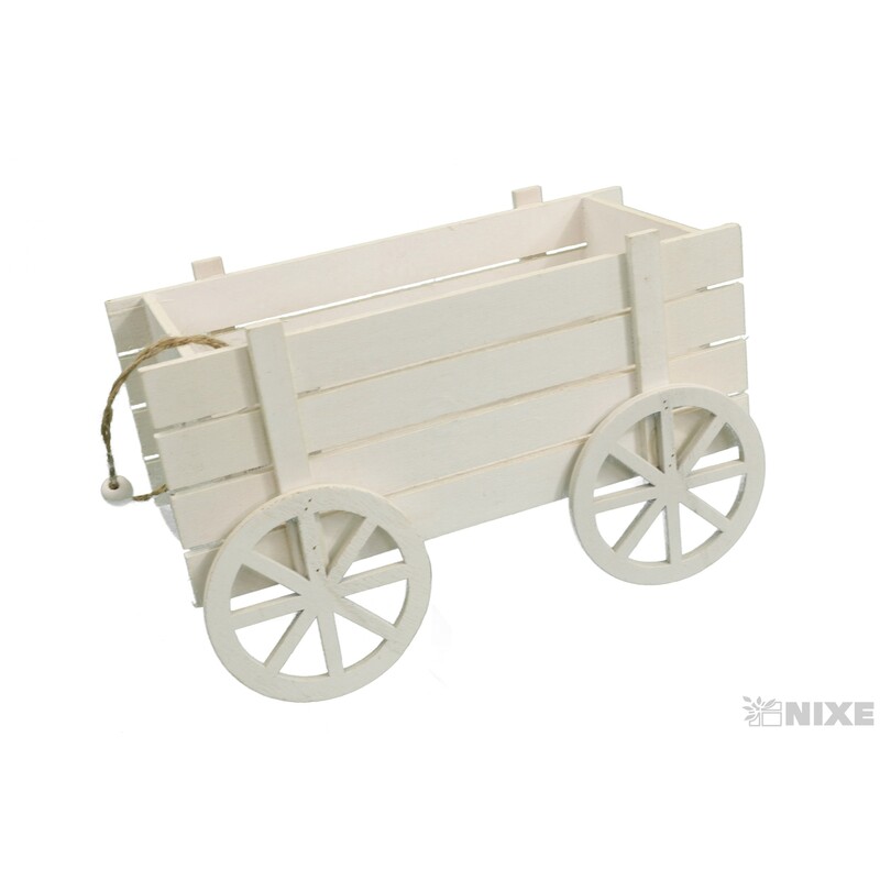 VOZÍK DŘEVO 20x9cm*MIX BAREV