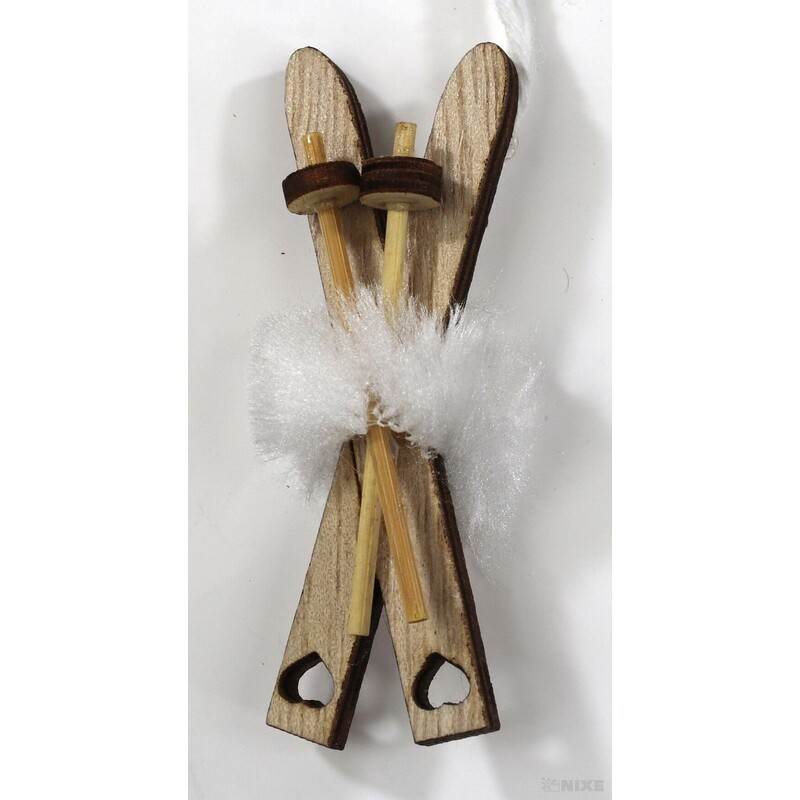 ZÁVĚS VÁNOCE MIX 7cm 6ks*PŘÍRODNÍ