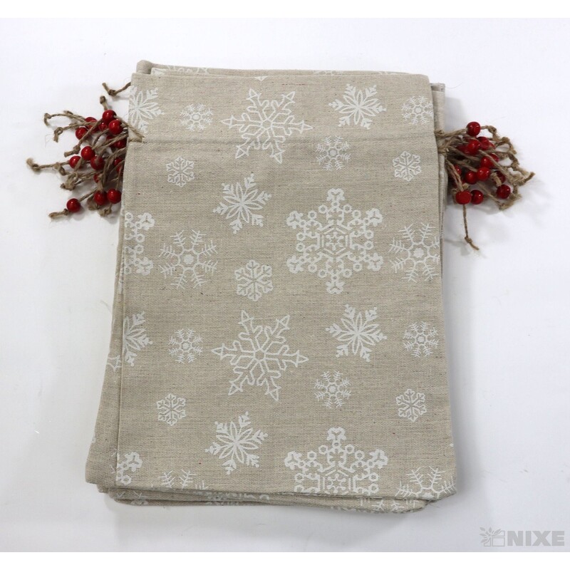 SÁČEK DEKORAČNÍ 21x30cm*BÍLÁ