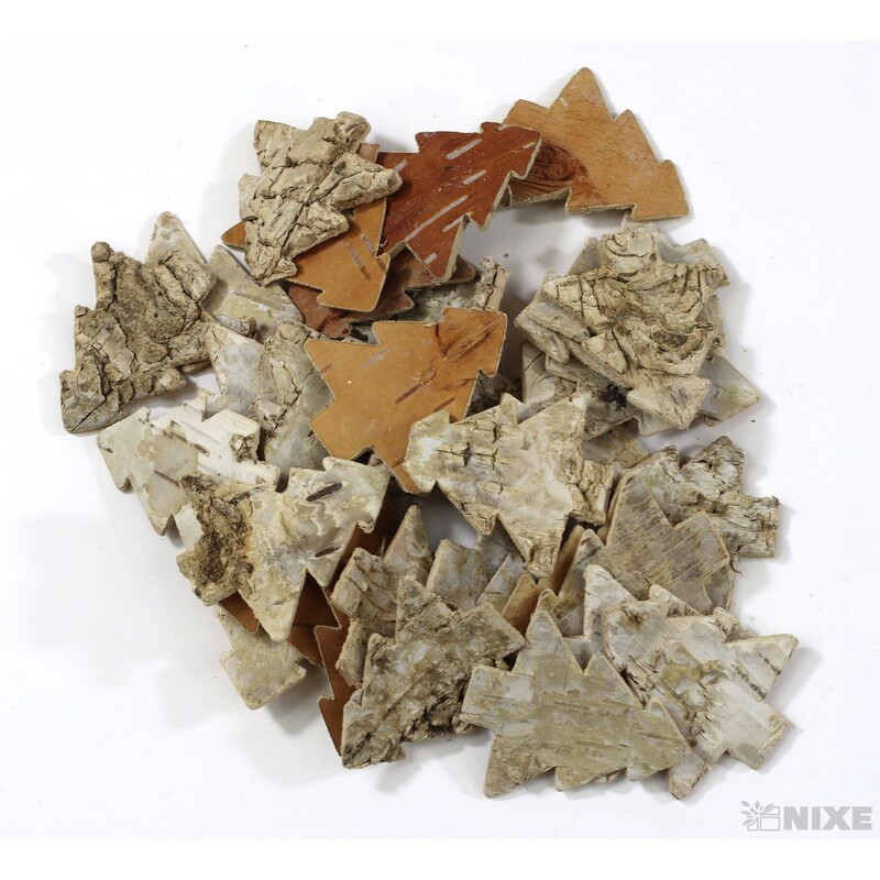 STROMEČEK BŘÍZA 4,5cm 36ks*PŘÍRODNÍ