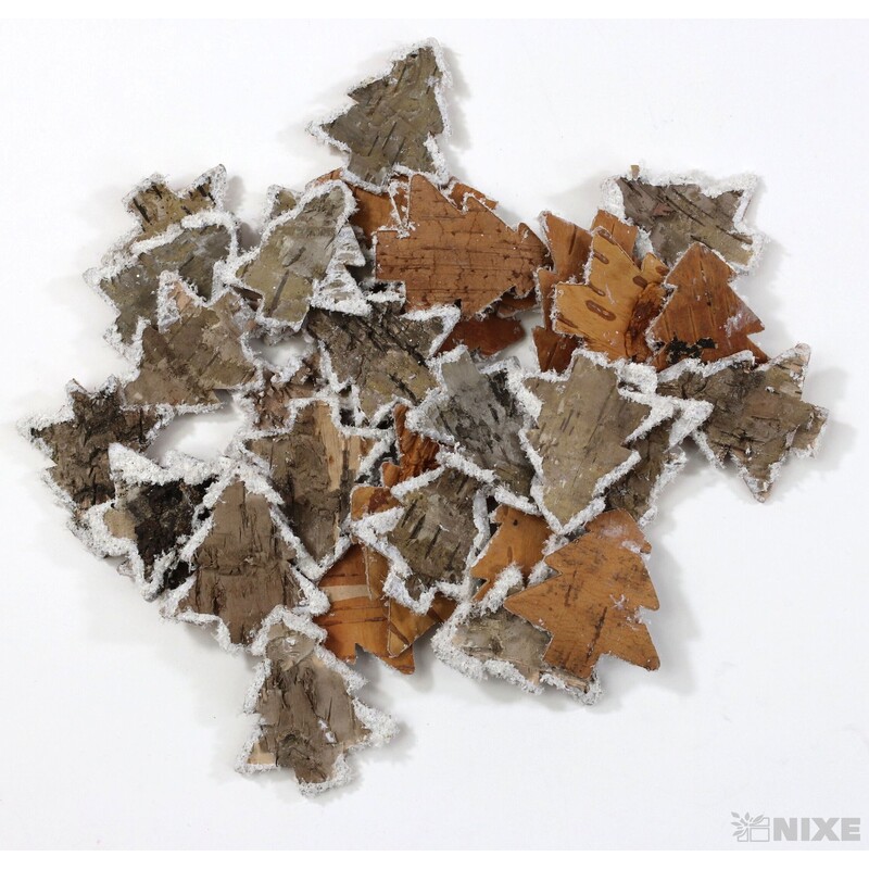 STROMEČEK BŘÍZA 4,5cm 36ks*PŘÍRODNÍ