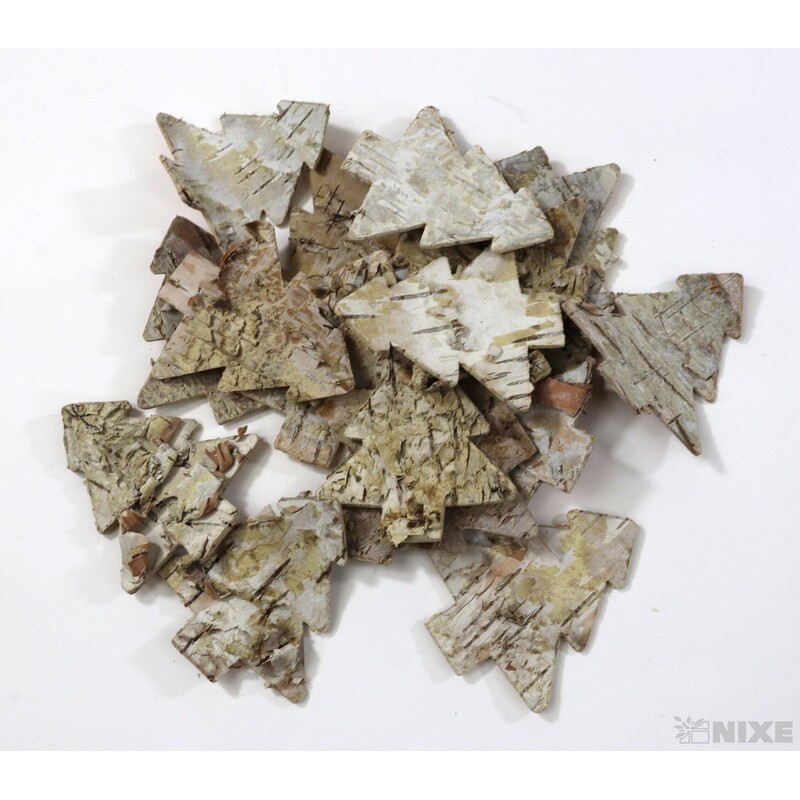 STROMEČEK BŘÍZA 6cm 18ks*PŘÍRODNÍ