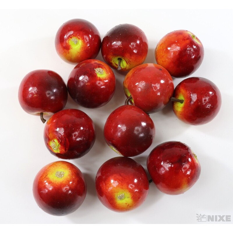 JABLÍČKA 4cm 12ks*ČERVENÁ