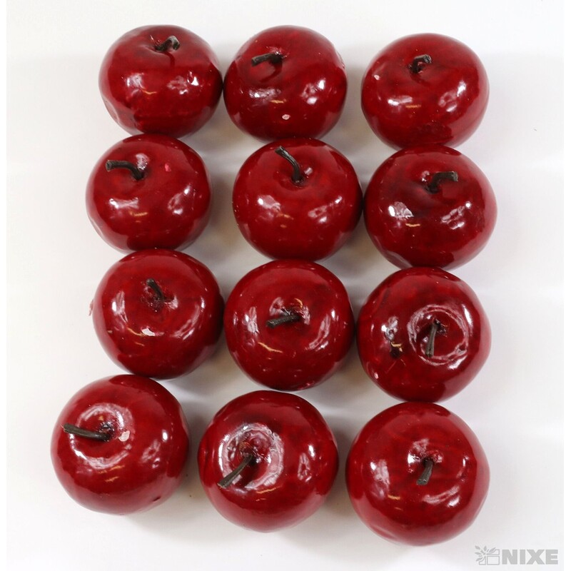 JABLÍČKA 5cm 12ks*ČERVENÁ