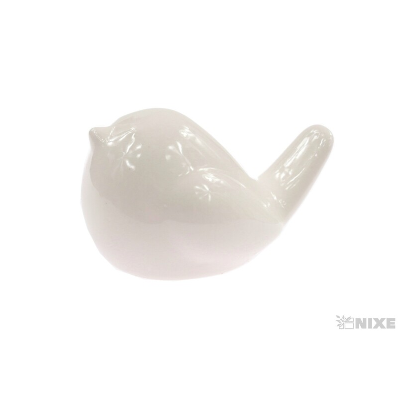 PTÁČEK KERAMIKA 8x5cm*BÍLÁ