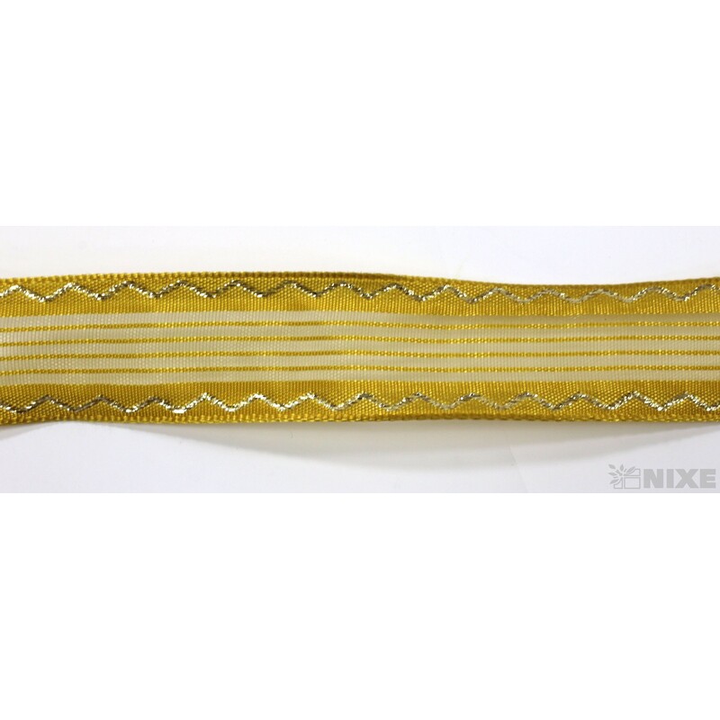 PLÁTNOVÁ STUHA DR 25mmx25m*ZLATÁ 453001