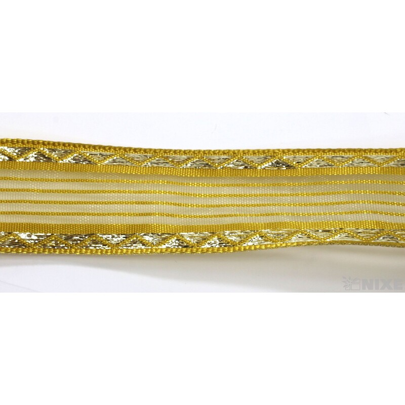 PLÁTNOVÁ STUHA DR 25mmx25m*ZLATÁ 453001