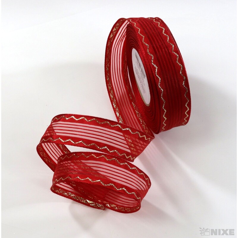 PLÁTNOVÁ STUHA DR 25mmx25m*ČERVENÁ 453002