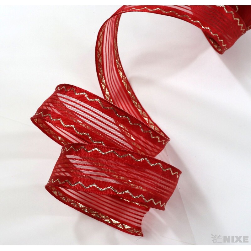 PLÁTNOVÁ STUHA DR 25mmx25m*ČERVENÁ 453002