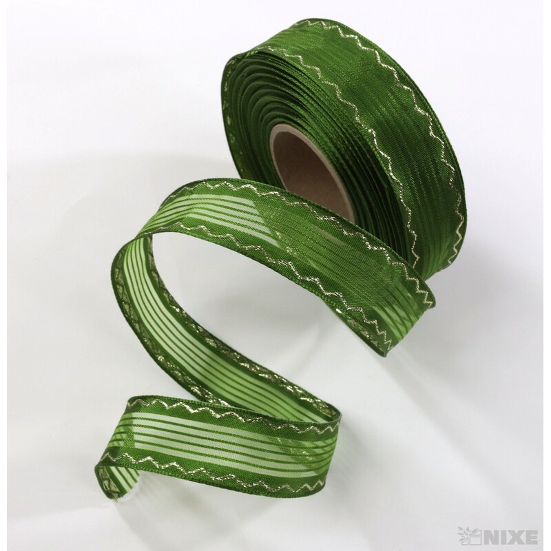 PLÁTNOVÁ STUHA DR 25mmx25m*ZELENÁ 453003