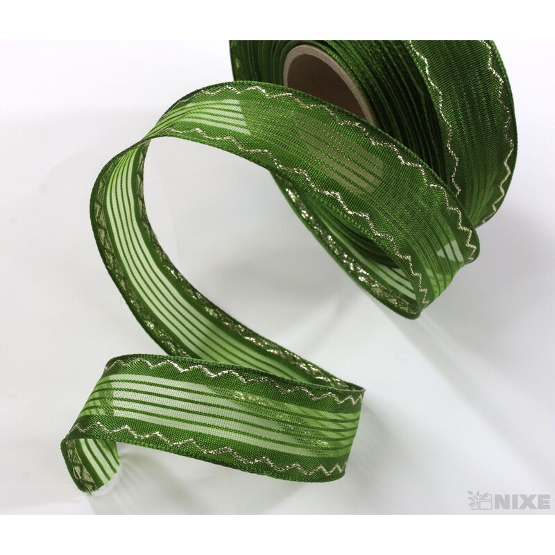 PLÁTNOVÁ STUHA DR 25mmx25m*ZELENÁ 453003