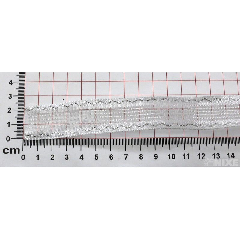 PLÁTNOVÁ STUHA DR 25mmx25m*STŘÍBRNÁ 453004