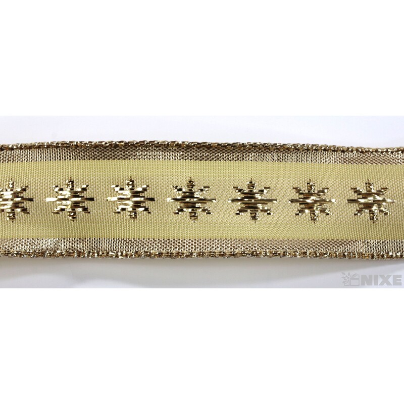 PLÁTNOVÁ STUHA DR 25mmx25m*ZLATÁ 451505