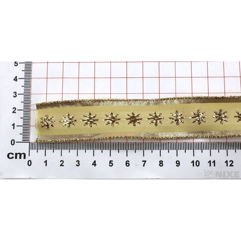 PLÁTNOVÁ STUHA DR 25mmx25m*ZLATÁ 451505