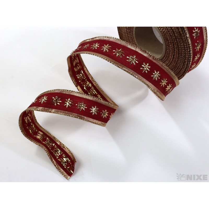 PLÁTNOVÁ STUHA DR 25mmx25m*BORDOVÁ 451504