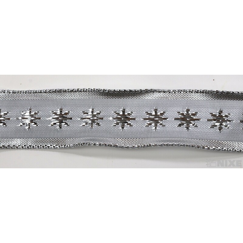 PLÁTNOVÁ STUHA DR 25mmx25m*STŘÍBRNÁ 451502