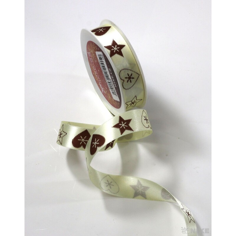 STUHA VIVIEN 25mmx25m*KRÉM.+HNĚDÁ