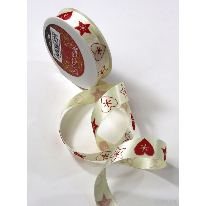 STUHA VIVIEN 25mmx25m*KRÉM.+ČERVENÁ