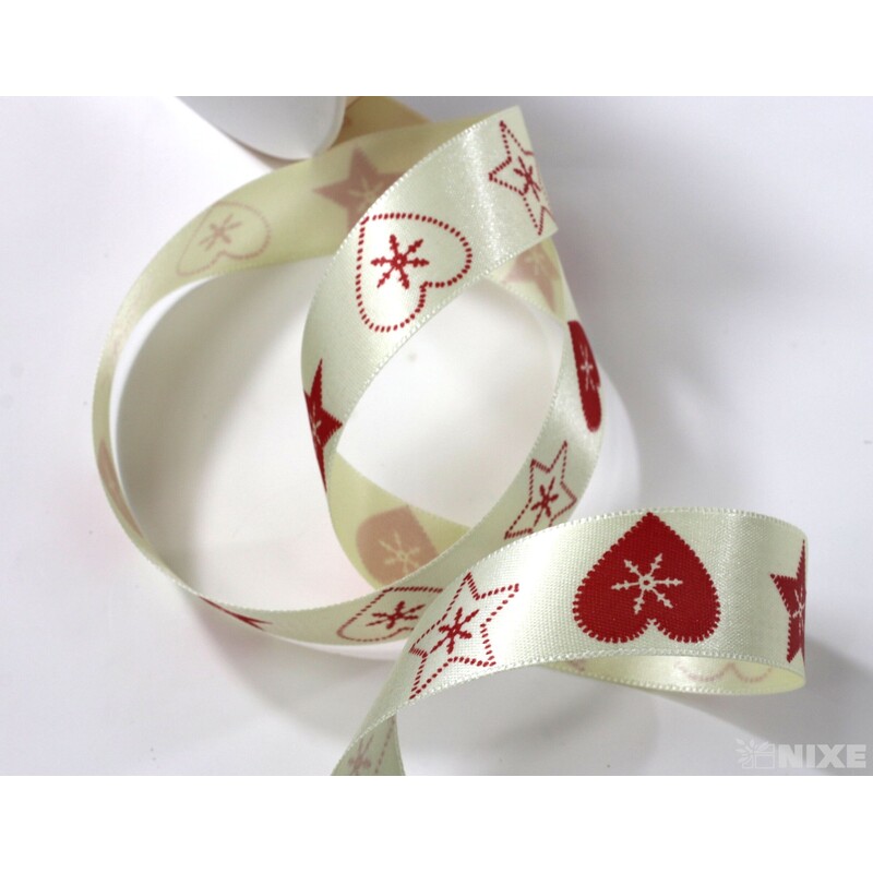 STUHA VIVIEN 25mmx25m*KRÉM.+ČERVENÁ