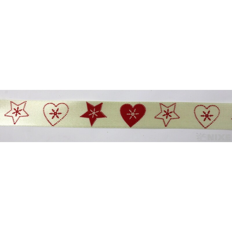 STUHA VIVIEN 25mmx25m*KRÉM.+ČERVENÁ