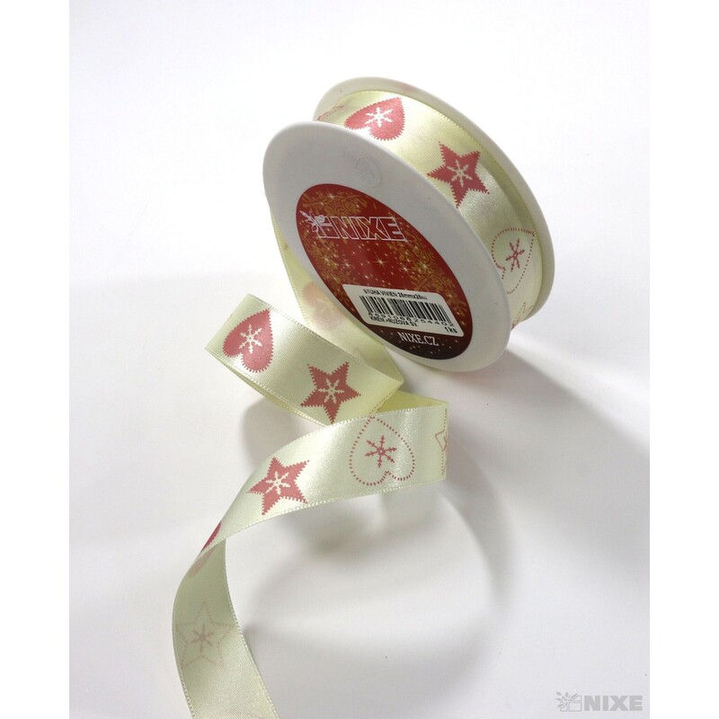 STUHA VIVIEN 25mmx25m*KRÉM.+RŮŽOVÁ SV.