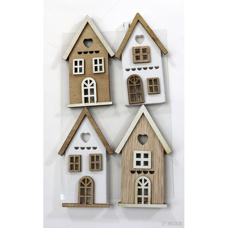 DOMEČEK NALEP. 8x4cm 4ks*