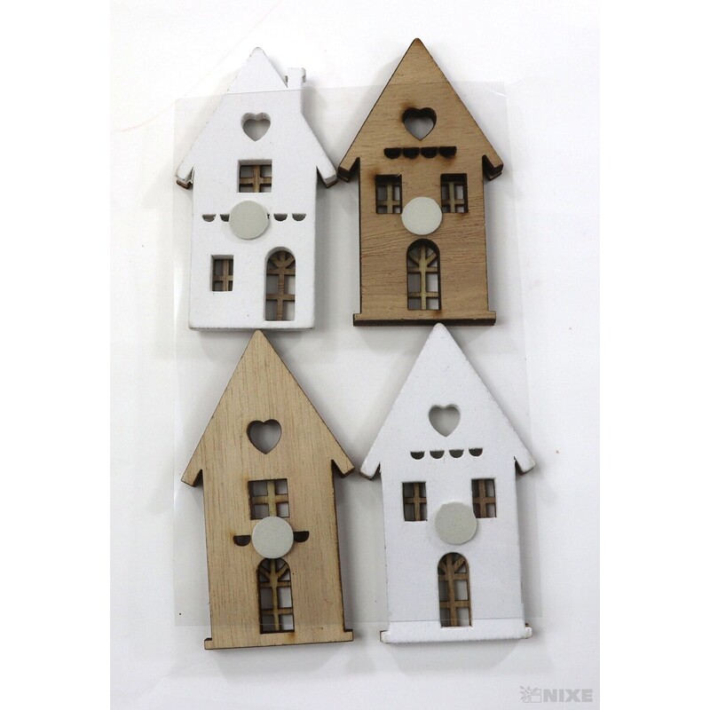 DOMEČEK NALEP. 8x4cm 4ks*