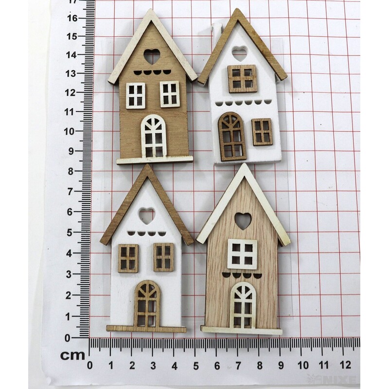 DOMEČEK NALEP. 8x4cm 4ks*