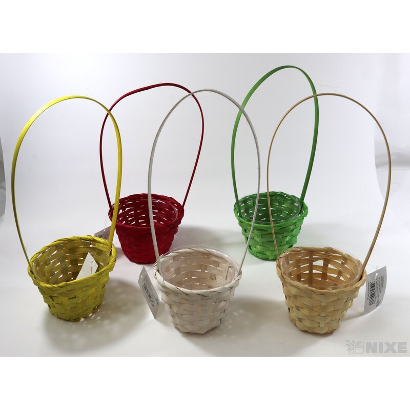 KOŠ PROUTĚNÝ 10x08x33cm*MIX BAREV