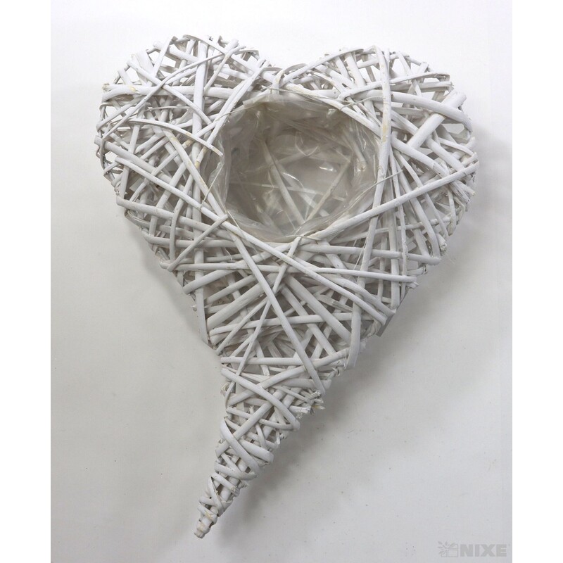 OBAL SRDCE PROUTÍ 30x40x05cm*BÍLÁ