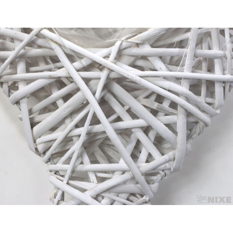 OBAL SRDCE PROUTÍ 30x40x05cm*BÍLÁ