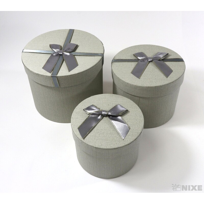 KRABICE pr. 14x11cm 12x10 10x08*ŠEDÁ