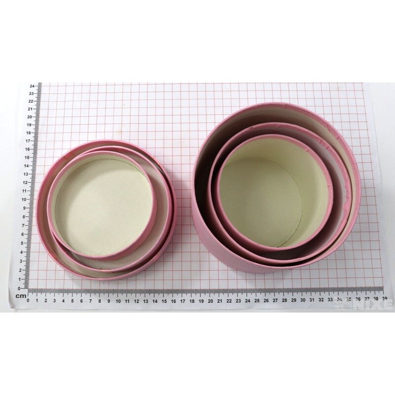 KRABICE pr. 14x11cm 12x10 10x08*RŮŽOVÁ