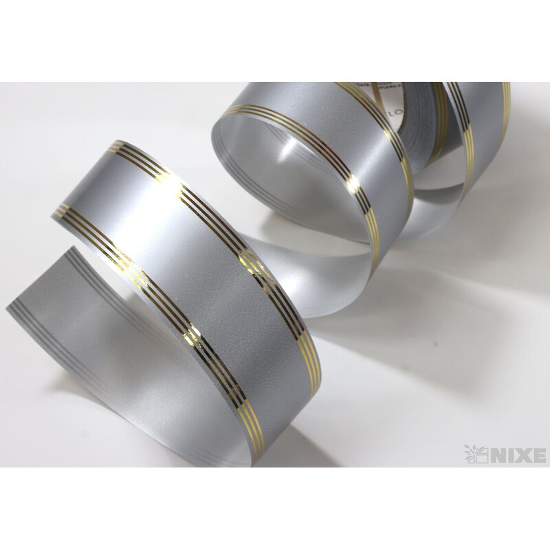 POHŘEBNÍ PÁSEK 40mmx50yd*STŘÍBRNÁ