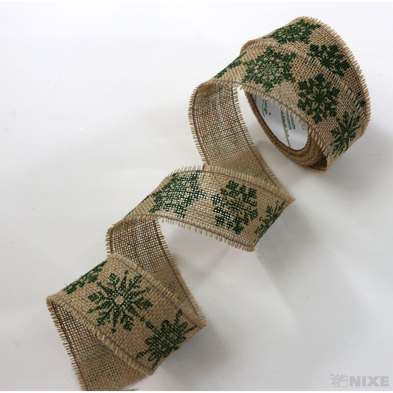 STUHA JUTA VLOČKA 45mmx4,5m*PŘÍRODNÍ+ZELENÁ