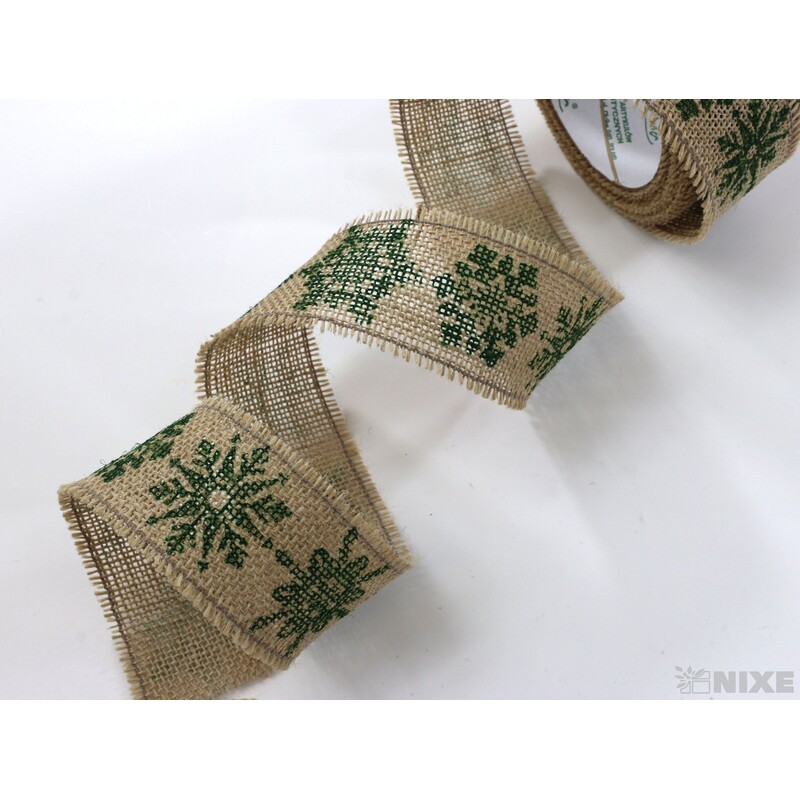 STUHA JUTA VLOČKA 45mmx4,5m*PŘÍRODNÍ+ZELENÁ