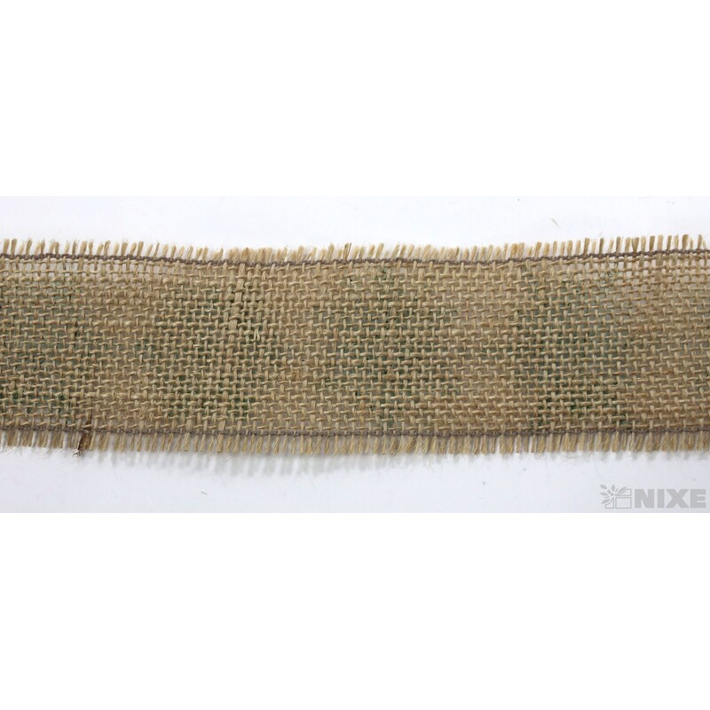 STUHA JUTA VLOČKA 45mmx4,5m*PŘÍRODNÍ+ZELENÁ