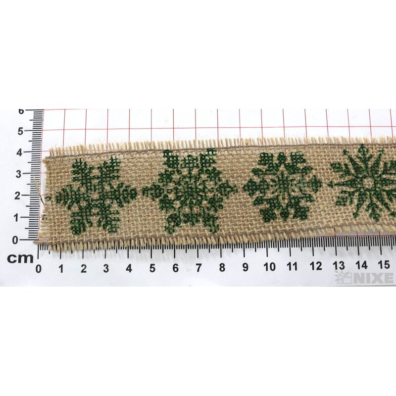 STUHA JUTA VLOČKA 45mmx4,5m*PŘÍRODNÍ+ZELENÁ