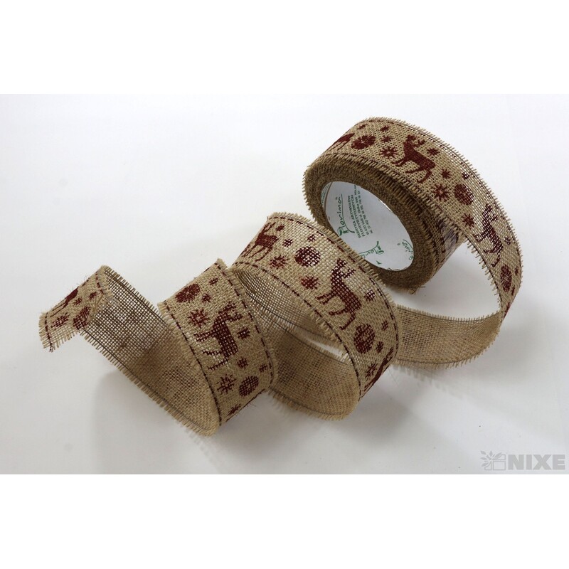 STUHA JUTA JELEN 45mmx4,5m*PŘÍRODNÍ+HNĚDÁ