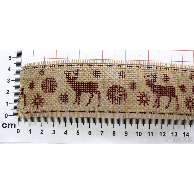 STUHA JUTA JELEN 45mmx4,5m*PŘÍRODNÍ+HNĚDÁ