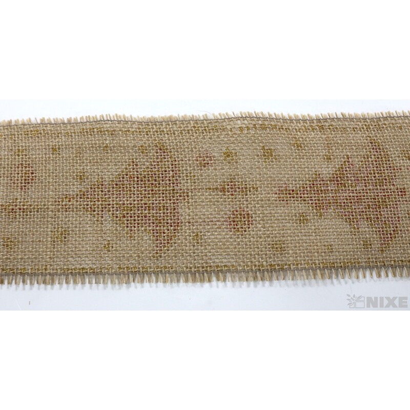 STUHA JUTA STROMEČEK 80mmx4,5m*PŘÍRODNÍ+ČERVENÁ