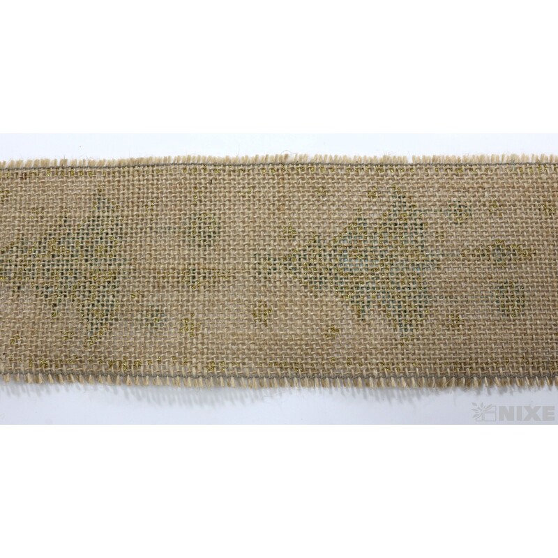 STUHA JUTA STROMEČEK 80mmx4,5m*PŘÍRODNÍ+ZELENÁ